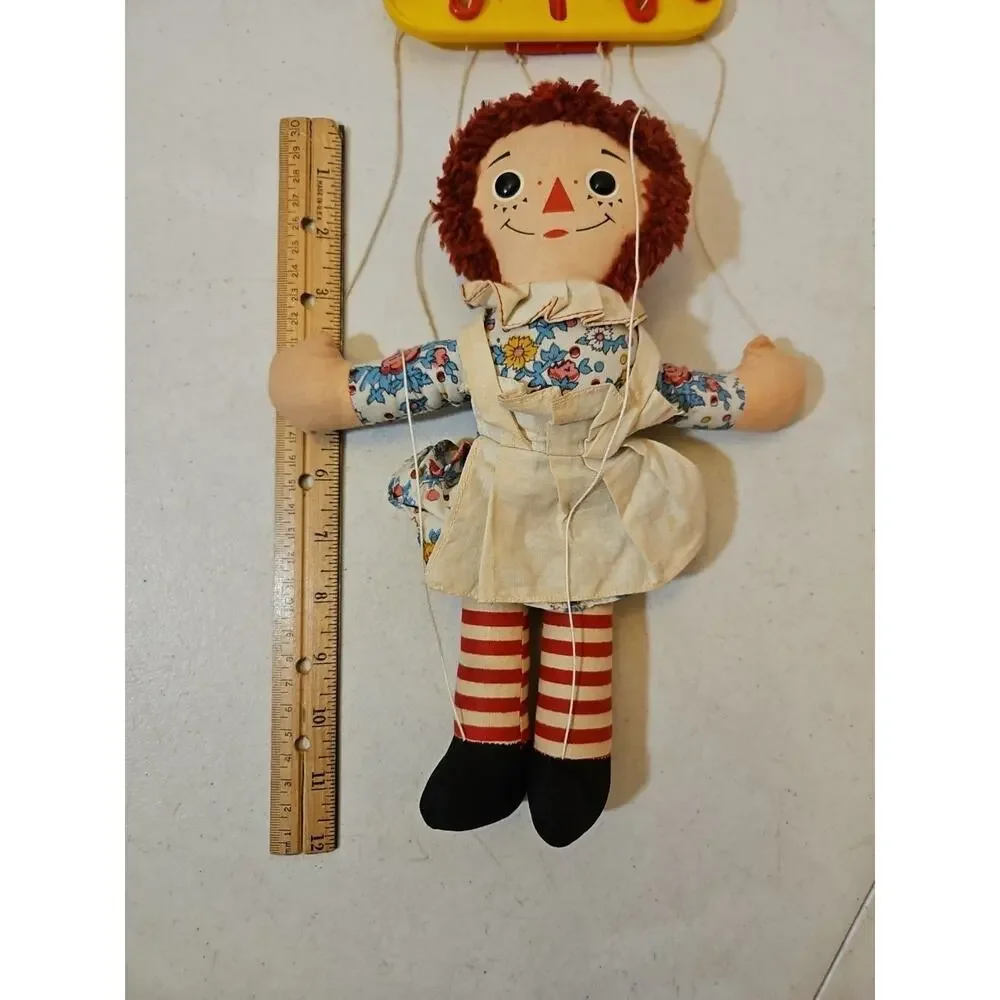 Vintage Raggedy Ann Marionette Knickerbocker Doll